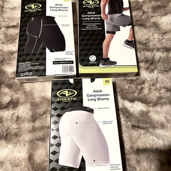 Athletic Works Other - Adult compression shorts bundle (3)